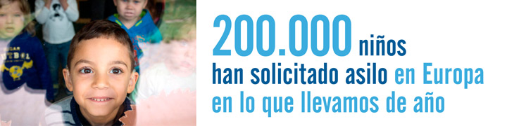 200.000 niños han solicitado asilo en Europa 200.000 niños han solicitado asilo en Europa